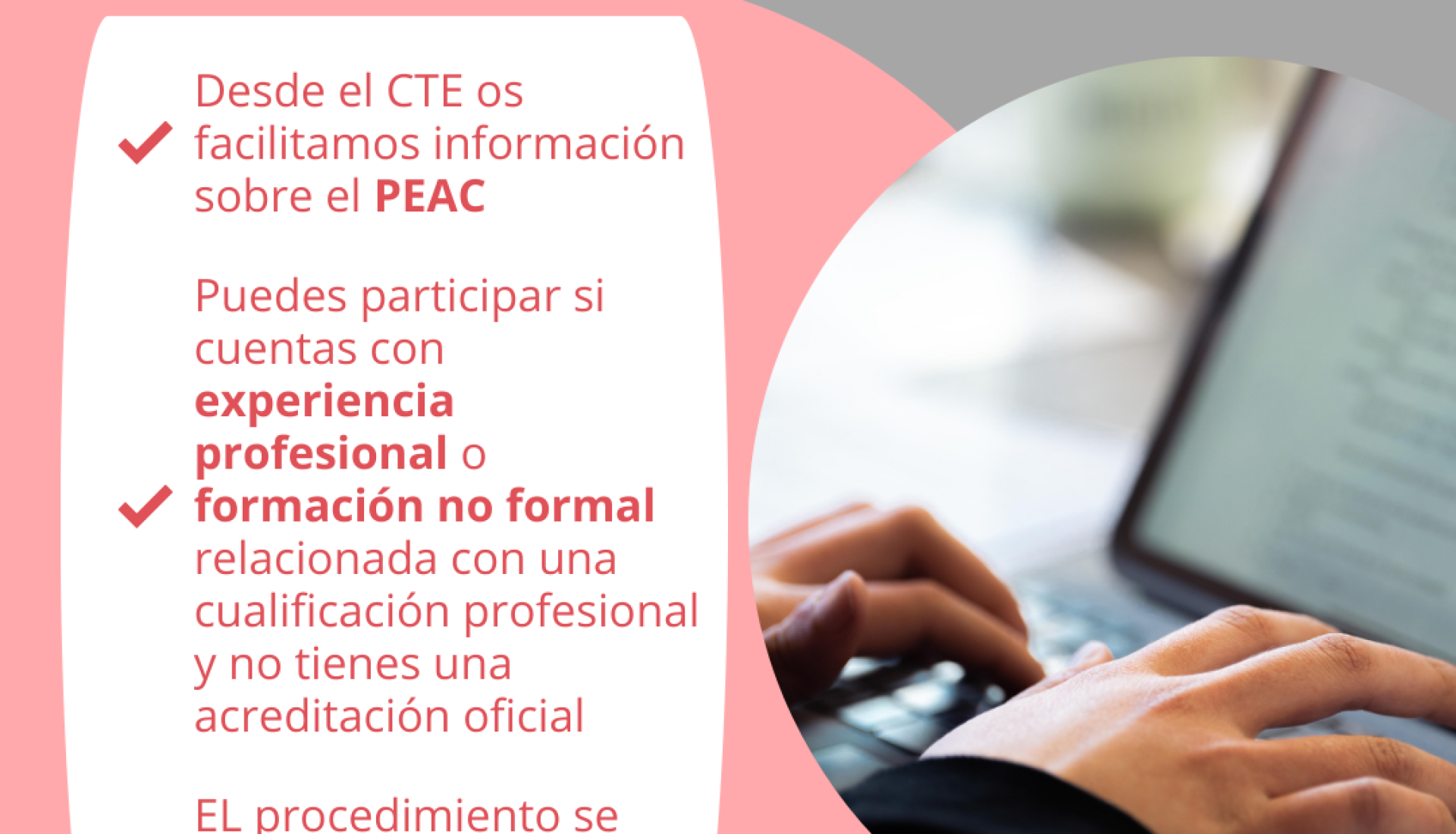 PROCEDIMIENTO DE EVALUACIÓN Y ACREDITACIÓN DE COMPETENCIAS PROFESIONALES (PEAC)